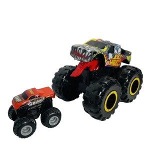Hot Wheels Diecast Team & Mini Plastic Grinder Monster Jam Truck Plastic Wheels